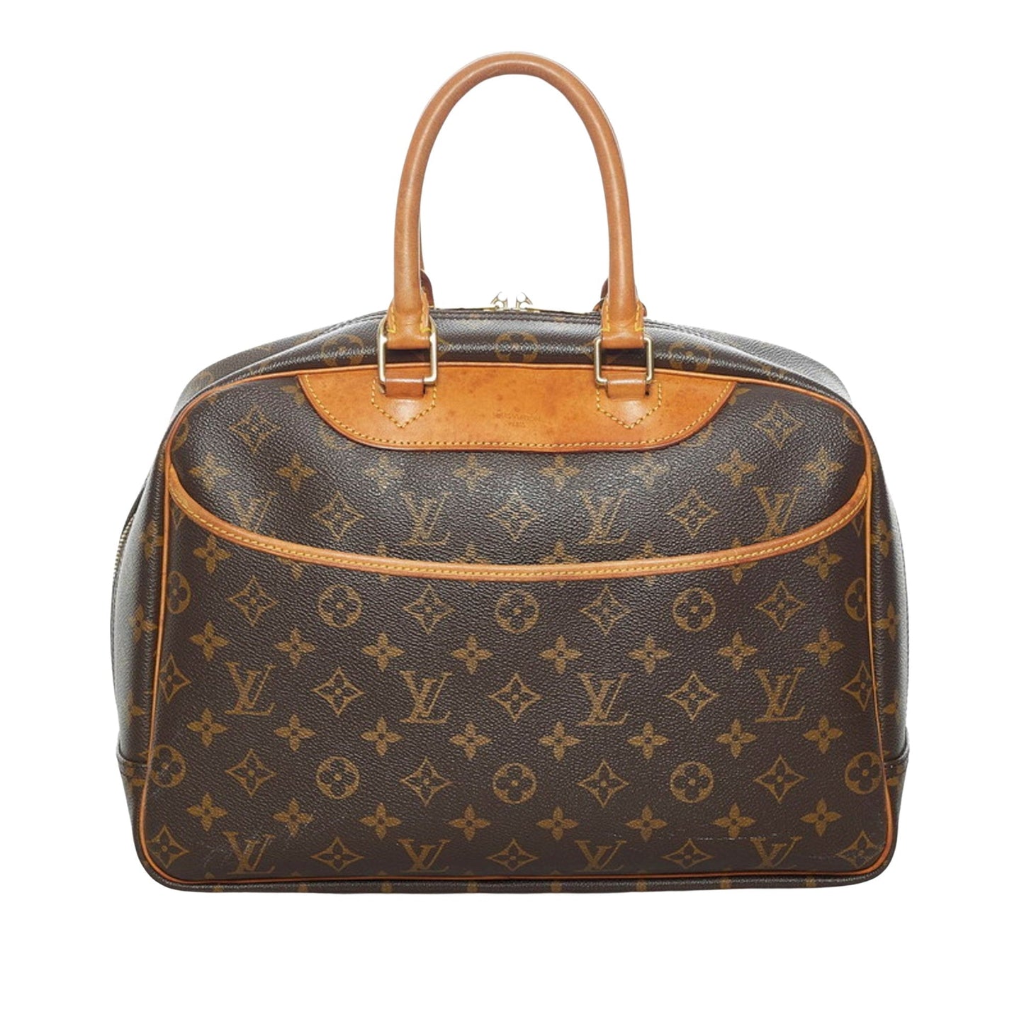 Louis Vuitton Brown Canvas Deauville handbag bag