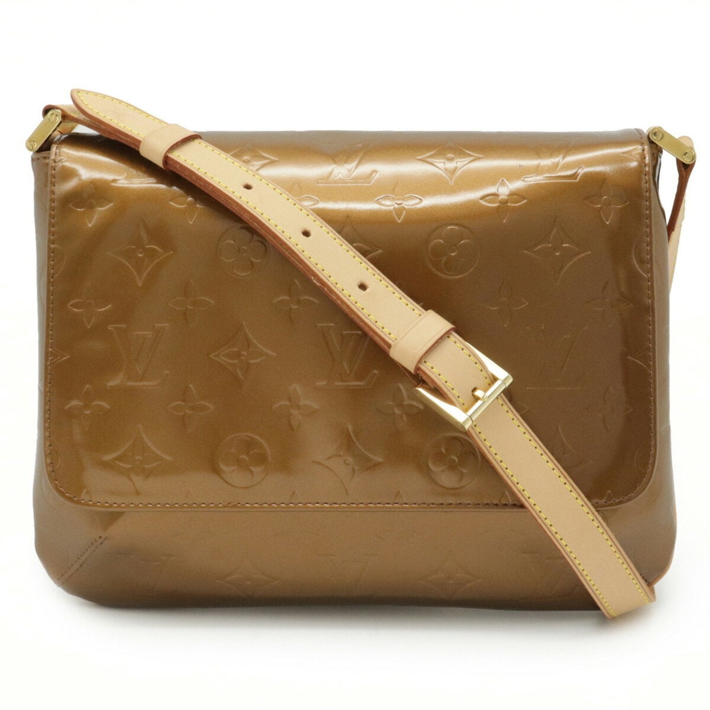 Louis Vuitton Brown Patent leather Thompson Street shoulder bag