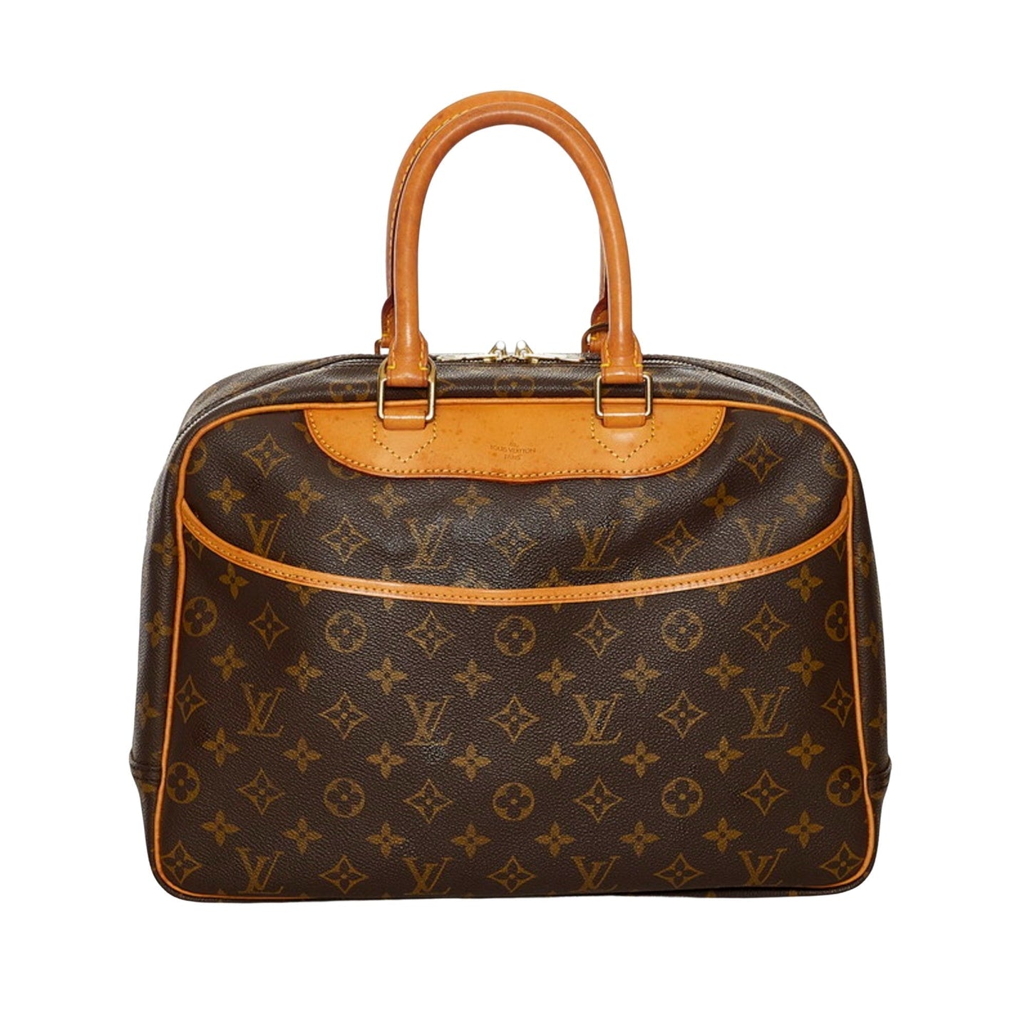 Louis Vuitton Brown Canvas Deauville handbag bag