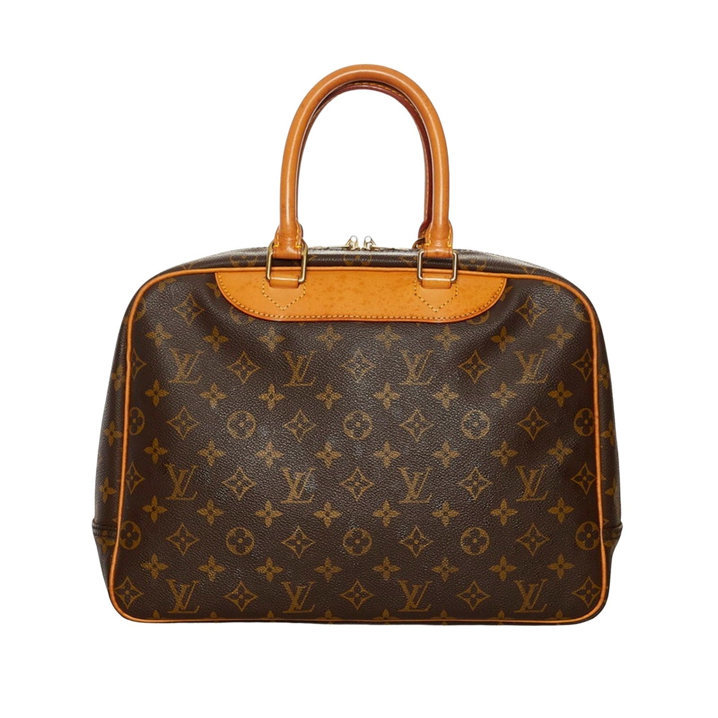Louis Vuitton Brown Canvas Deauville handbag bag