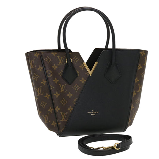LOUIS VUITTON Monogram Kimono PM Tote Bag 2way Black M41855 LV 43635A