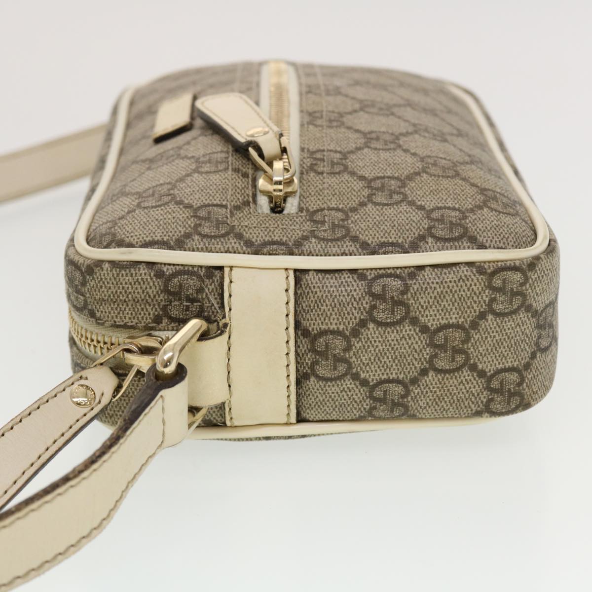 Gucci Leather Canvas Shoulder Bag