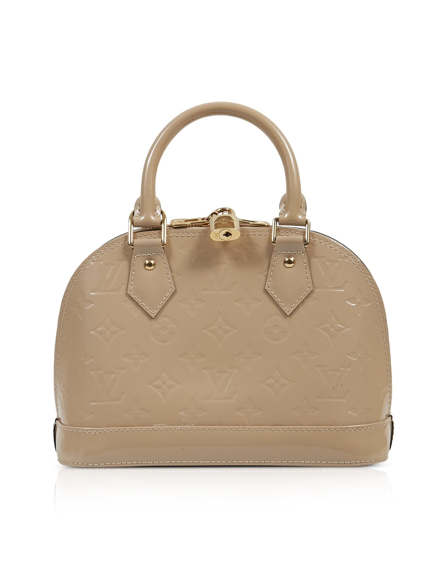 Louis Vuitton Beige Vernis Monogram Alma BB Bag