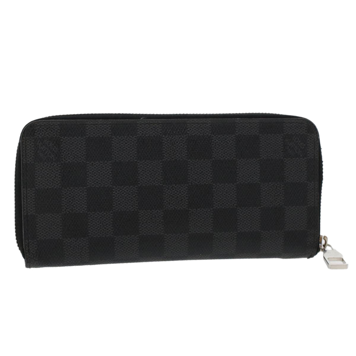 LOUIS VUITTON Damier Graphite Zippy Wallet Vertical N63095 LV 43787
