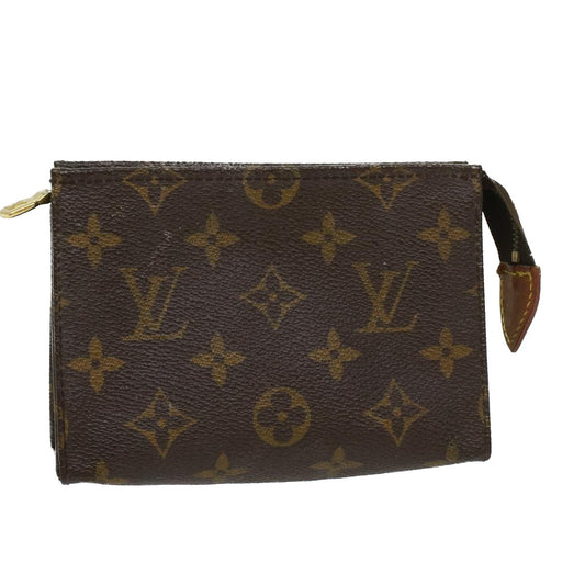 LOUIS VUITTON Monogram Poche Toilette 15 Pouch M47546 LV 43797