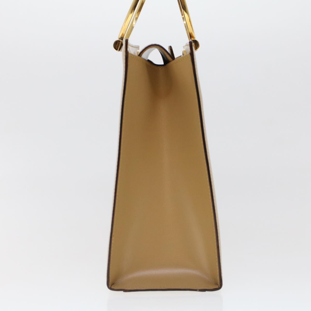 Luxury CELINE Hand Bag Leather 2way Beige  43929
