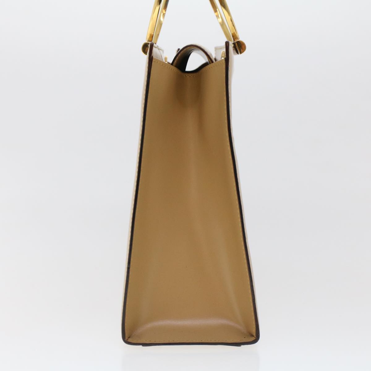 Luxury CELINE Hand Bag Leather 2way Beige  43929