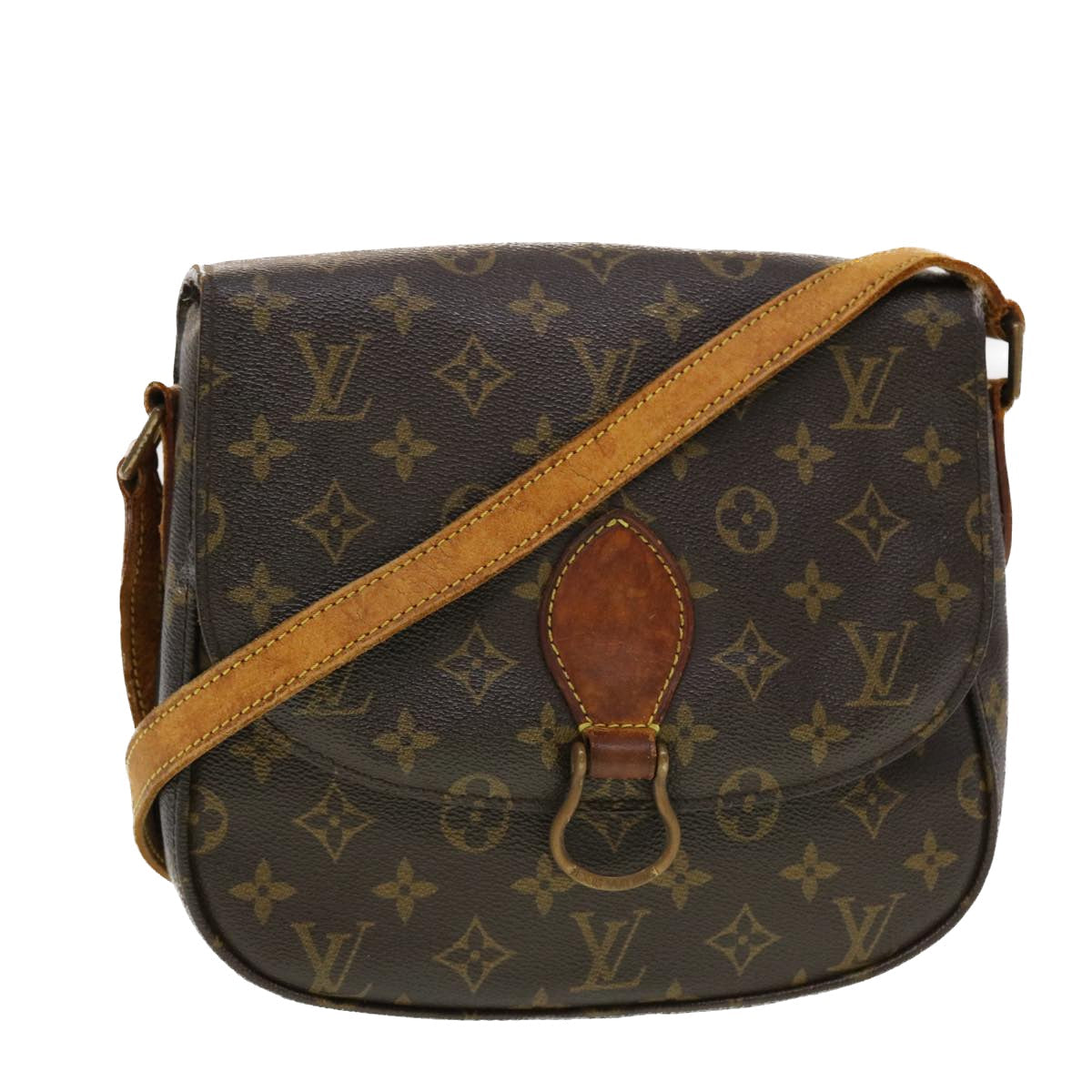LOUIS VUITTON Monogram Saint Cloud GM Shoulder Bag M51242 LV Auth 43955