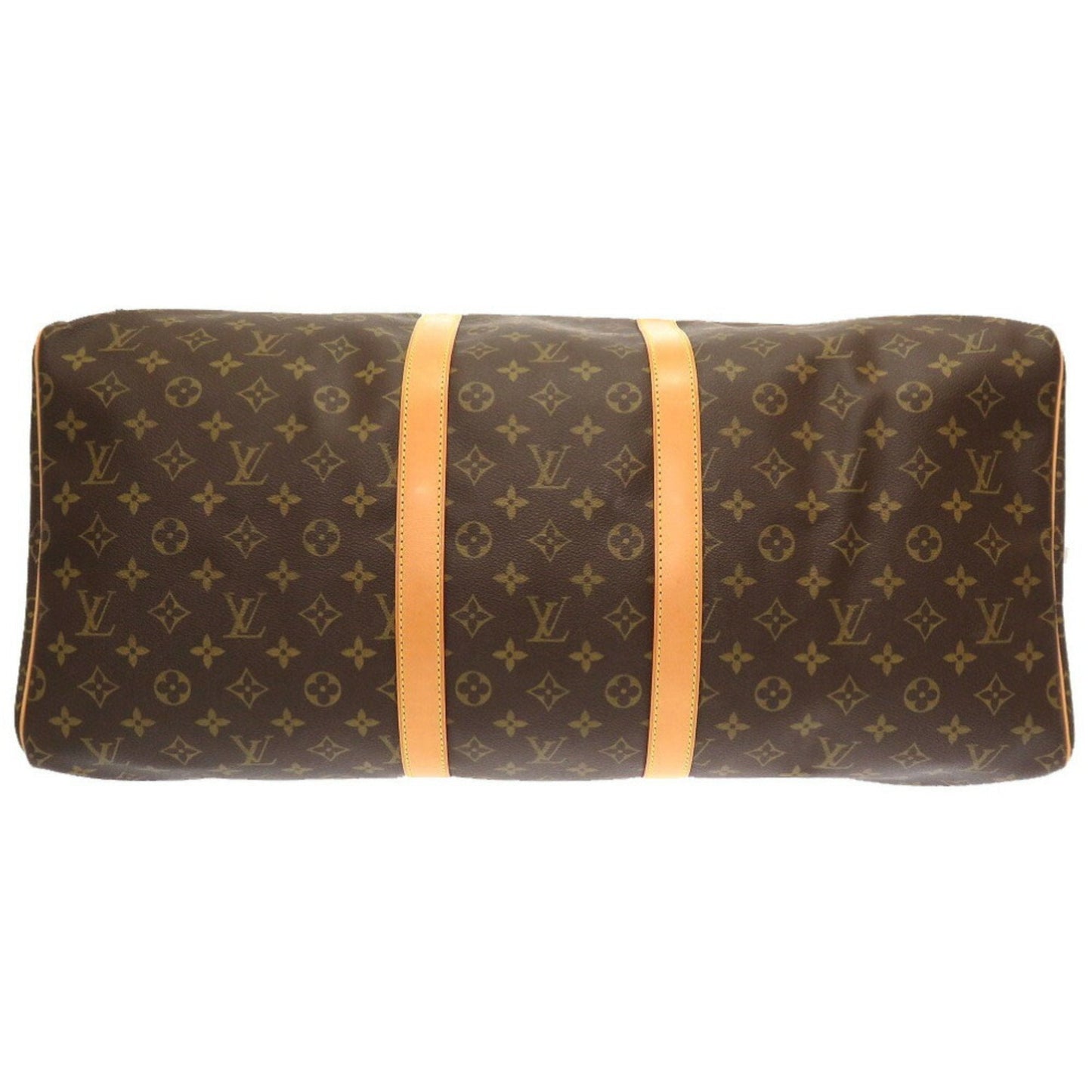 Louis Vuitton Brown Canvas Keepall 55 travel bag