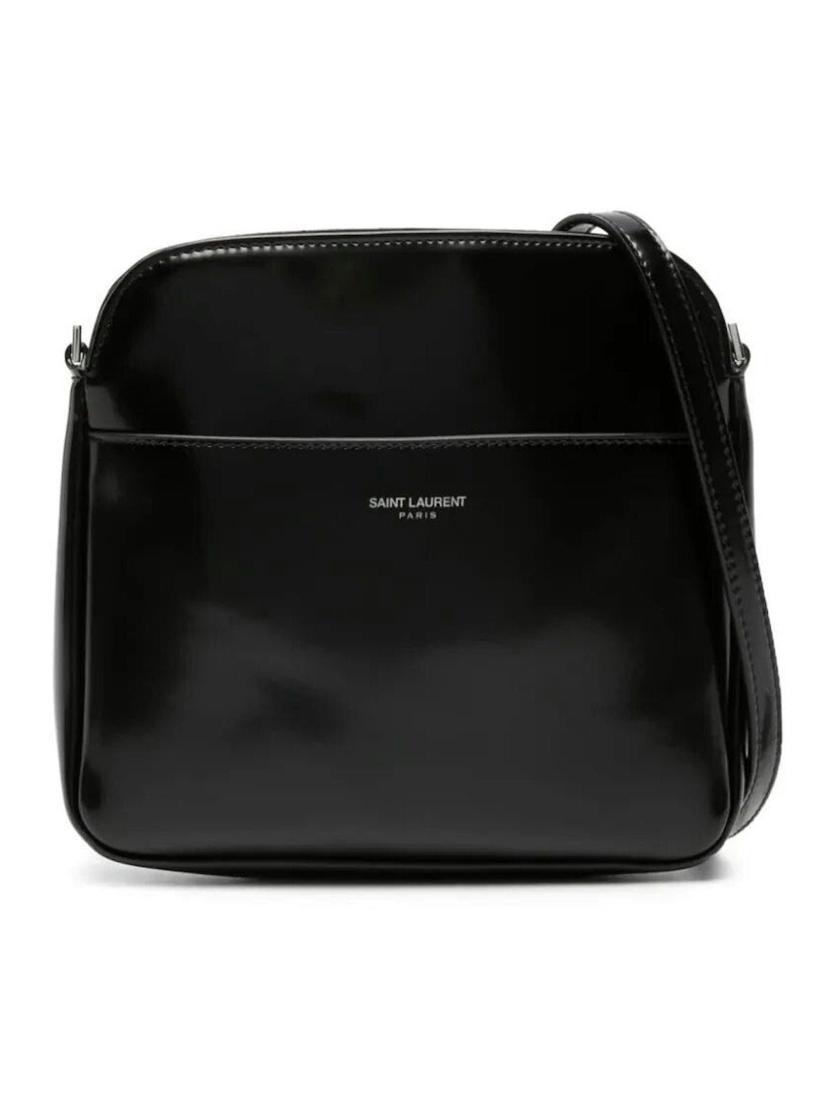 Luxury Saint Laurent Trending 2025 Men's Leather Messenger Bag in Black | Size UNICA | 773872FACCM