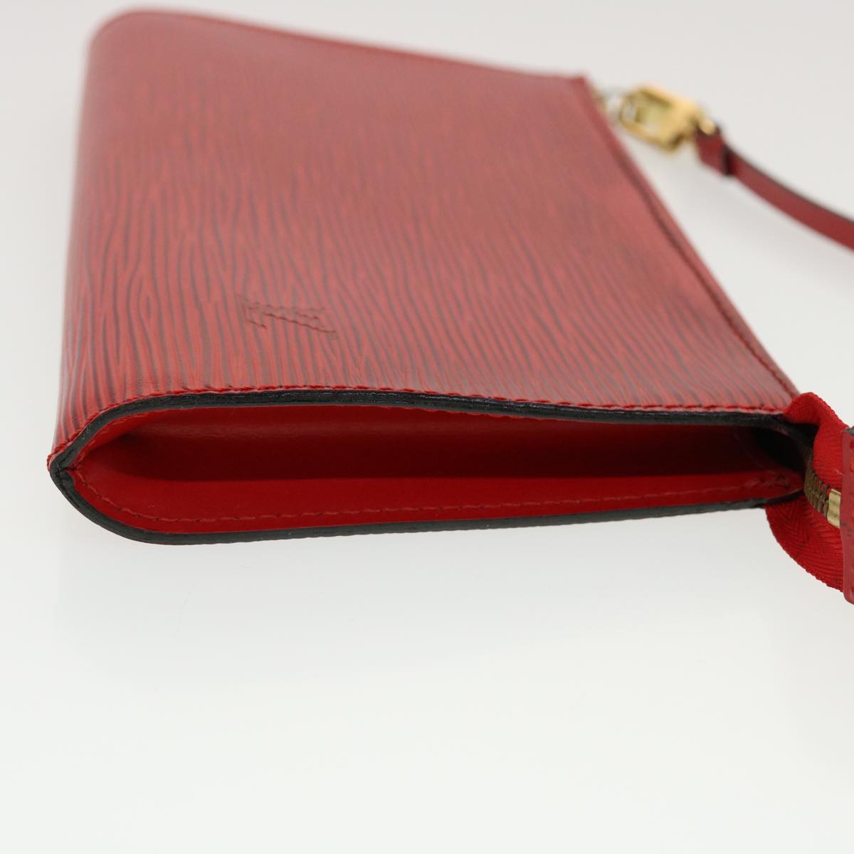 LOUIS VUITTON Epi Pochette Accessoires Pouch Red M52947 LV Auth 44170