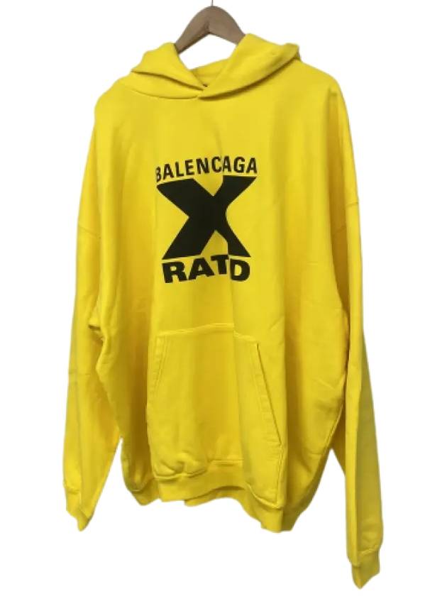 Luxury Balenciaga Trending 2026 Logo Print Hoodie Yellow