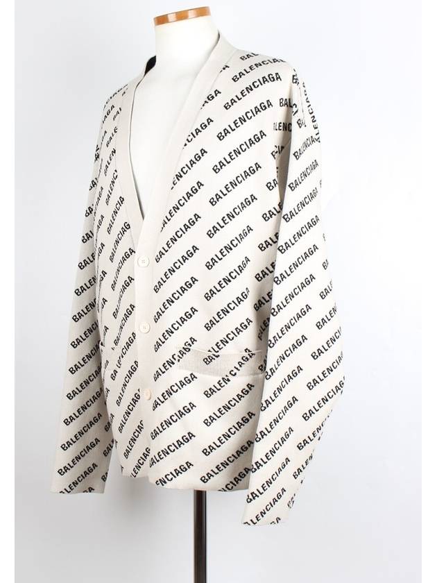 Luxury Balenciaga Trending 2026 All over multi logo cardigan L