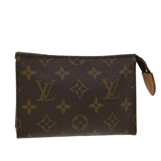 LOUIS VUITTON Monogram Poche Toilette 15 Pouch M47546 LV Auth 44481