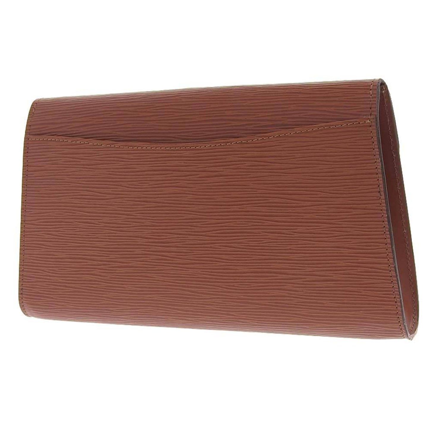 Louis Vuitton Brown Leather Art deco clutch bag