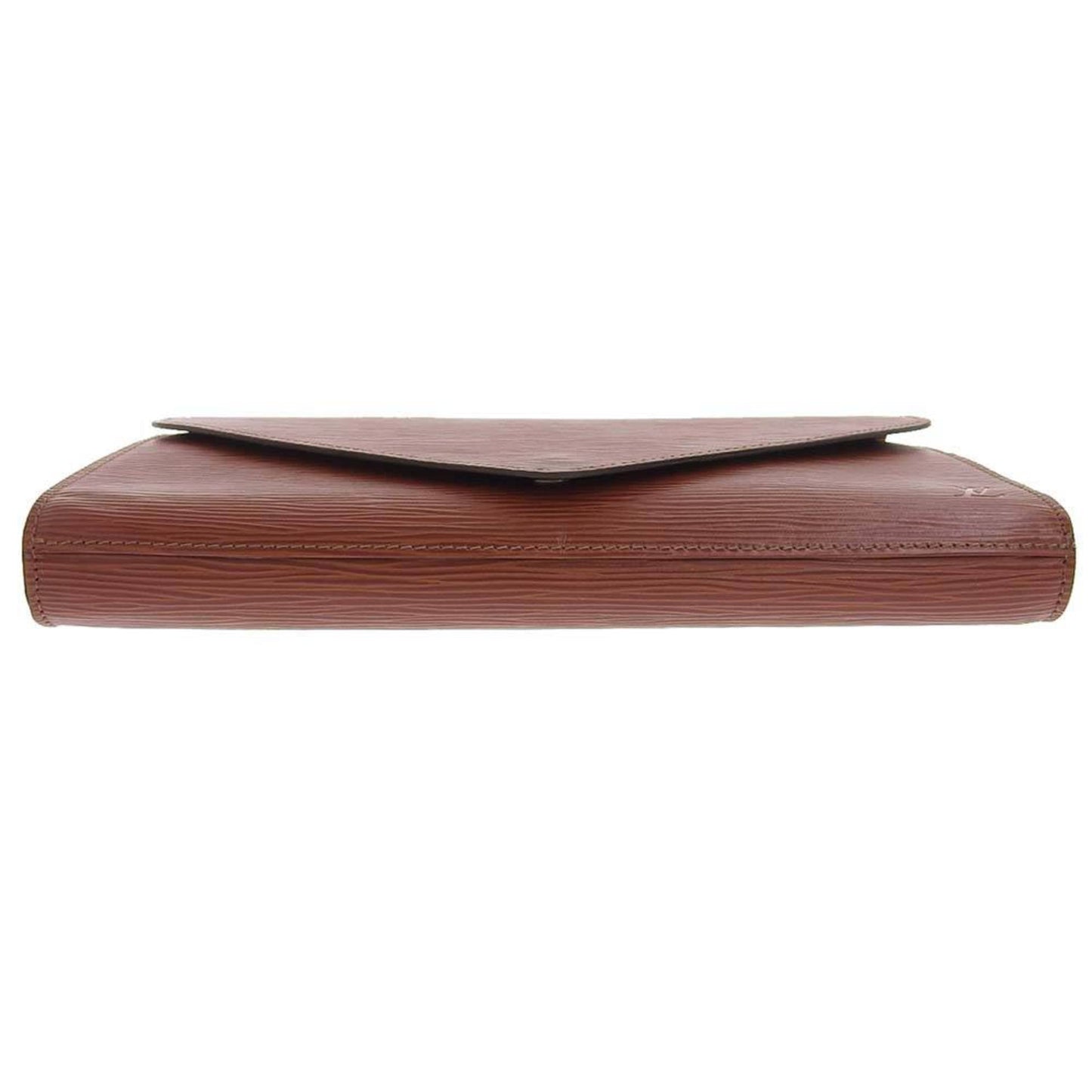 Louis Vuitton Brown Leather Art deco clutch bag