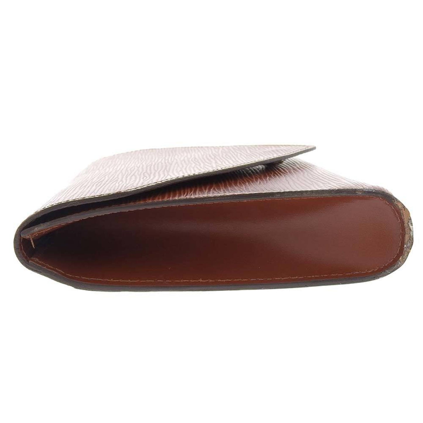 Louis Vuitton Brown Leather Art deco clutch bag
