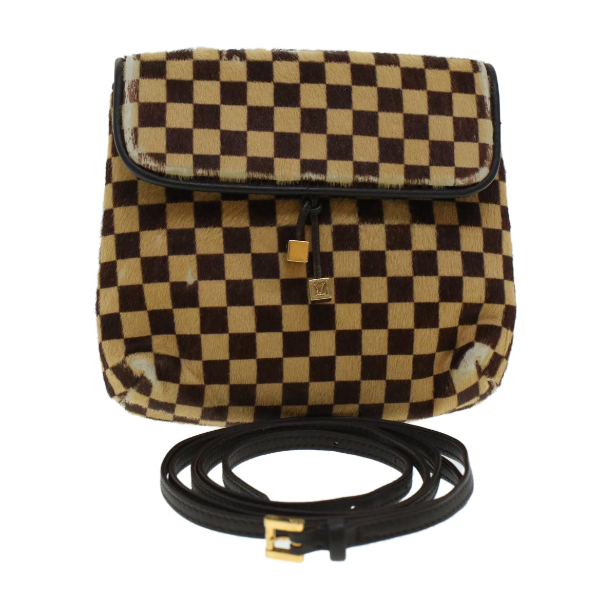 LOUIS VUITTON Damie Sovage Gazelle Shoulder Bag Harako M92130 LV Auth 44622
