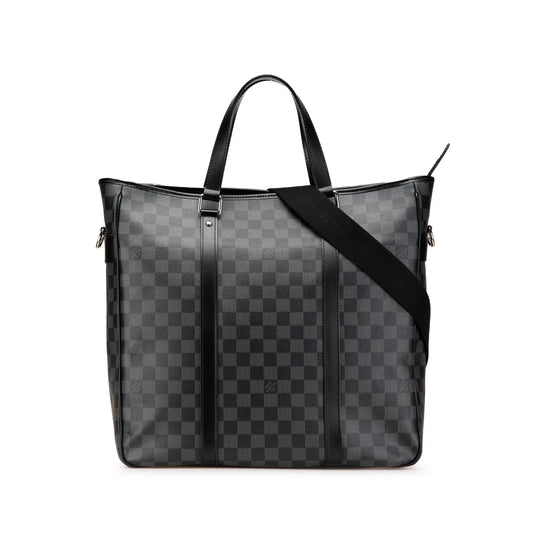 Black Louis Vuitton Damier Graphite Tadao PM Satchel