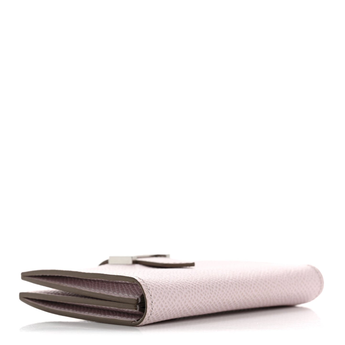 Hermes Epsom Bearn Card Holder Wallet Mauve Pale