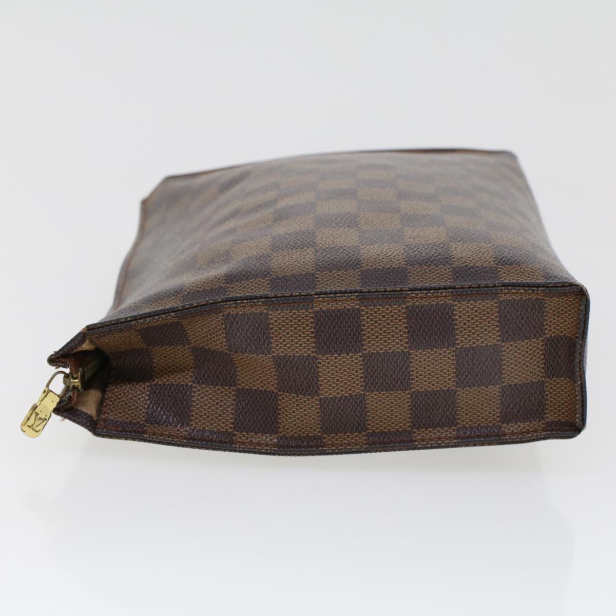 LOUIS VUITTON Damier Ebene Poche Toilette 26 Pouch N47543 LV Auth 44916