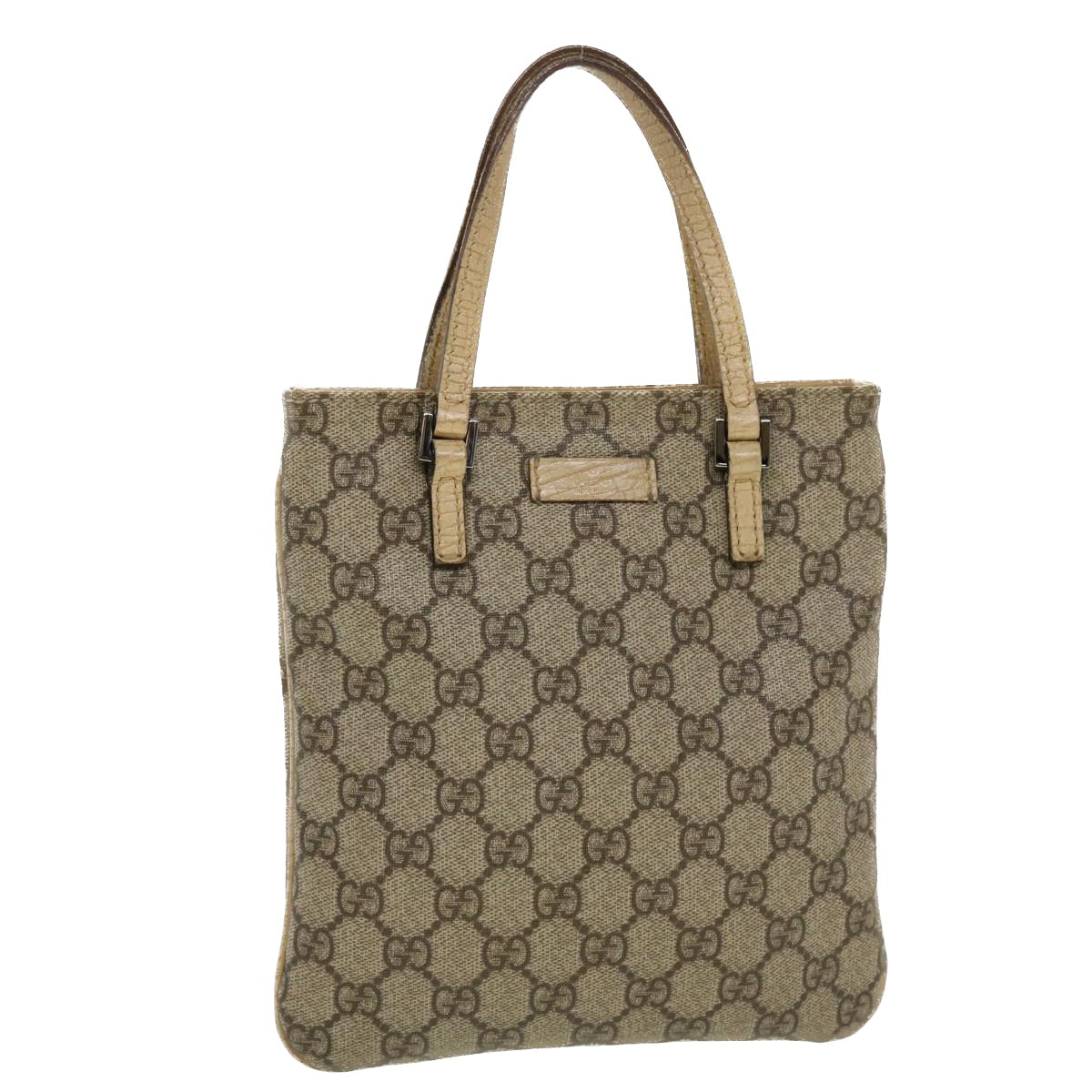 Gucci Leather Canvas Handbag