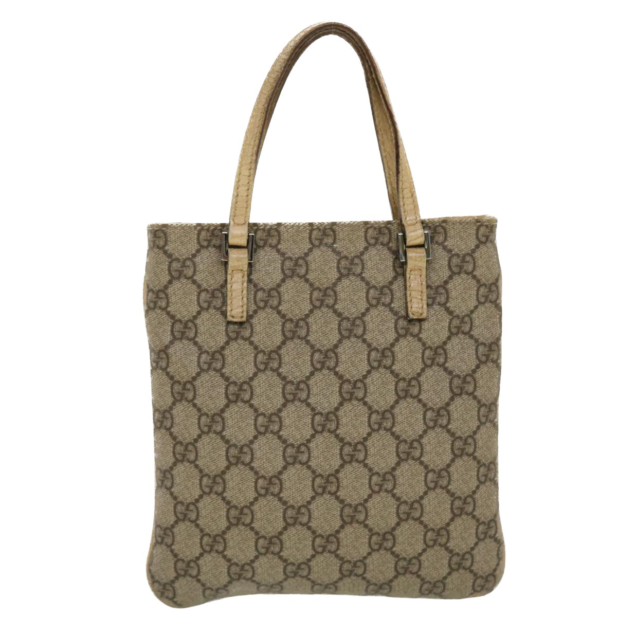 Gucci Leather Canvas Handbag