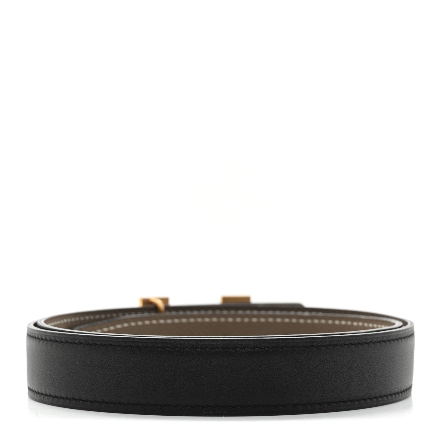 Hermes Swift Epsom 24mm Mini Constance H Belt 75 30 Black Etoupe