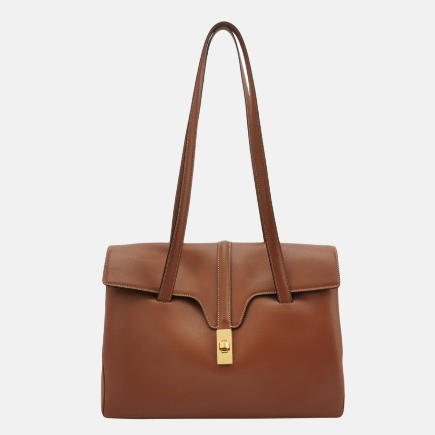 Celine Medoim Soft 16 Bag Caramel Natural Tan Smooth Calfskin Leather