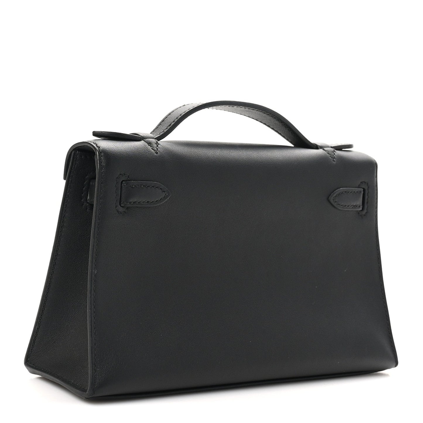 Hermes Swift Kelly Pochette Clutch Black