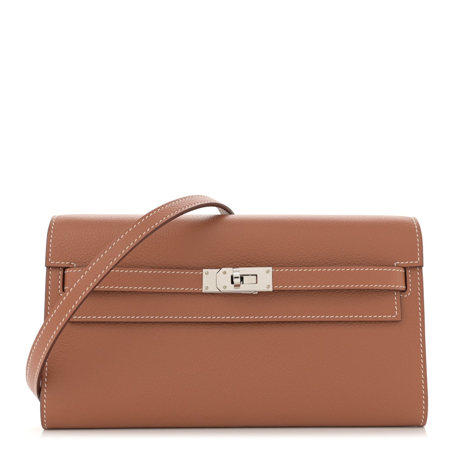 Hermes Evercolor Kelly Wallet To Go Gold