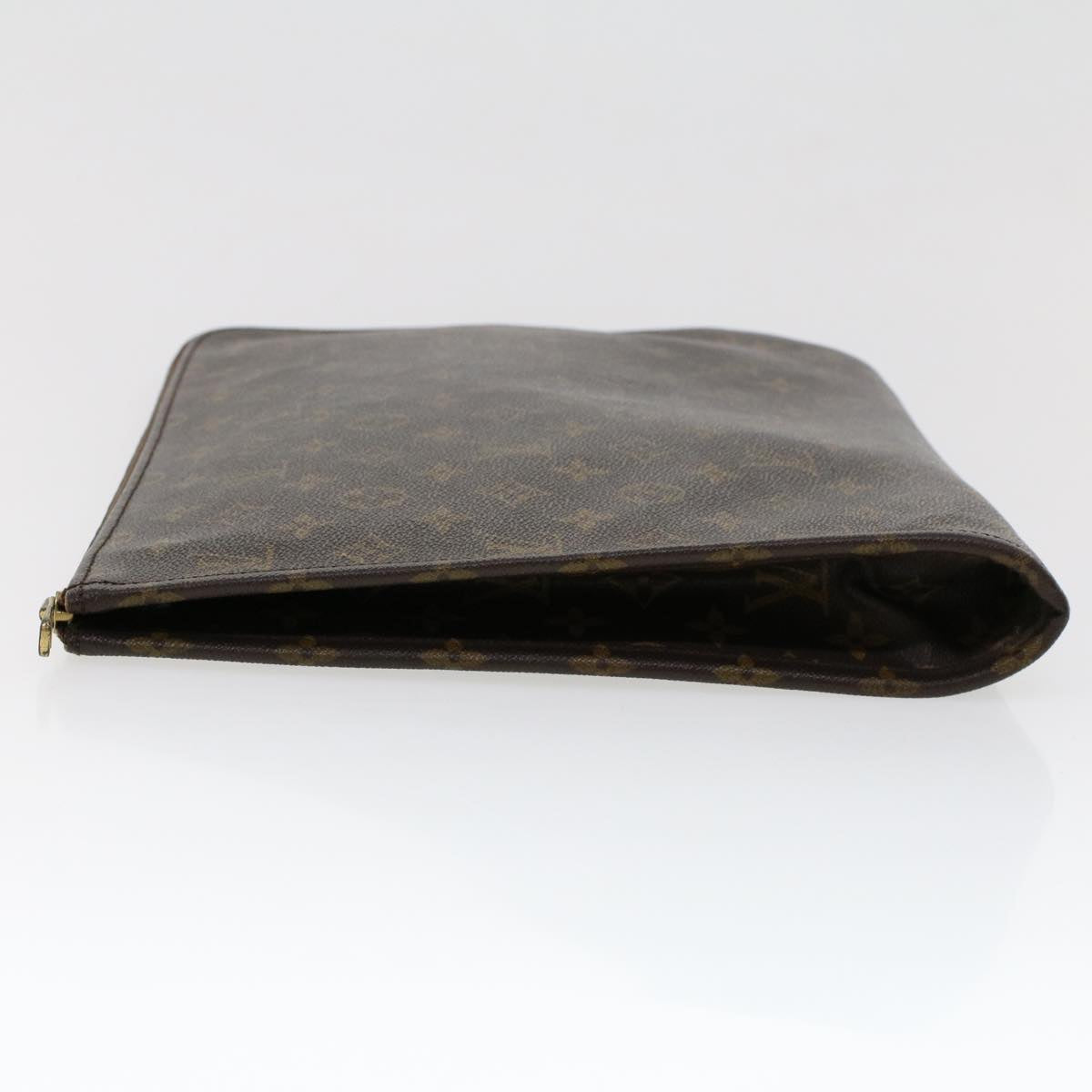LOUIS VUITTON Monogram Poche Document Briefcase M53400 LV Auth 45107