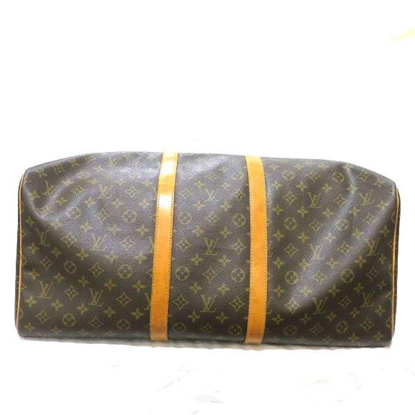 Louis Vuitton Brown Canvas Keepall 55 travel bag