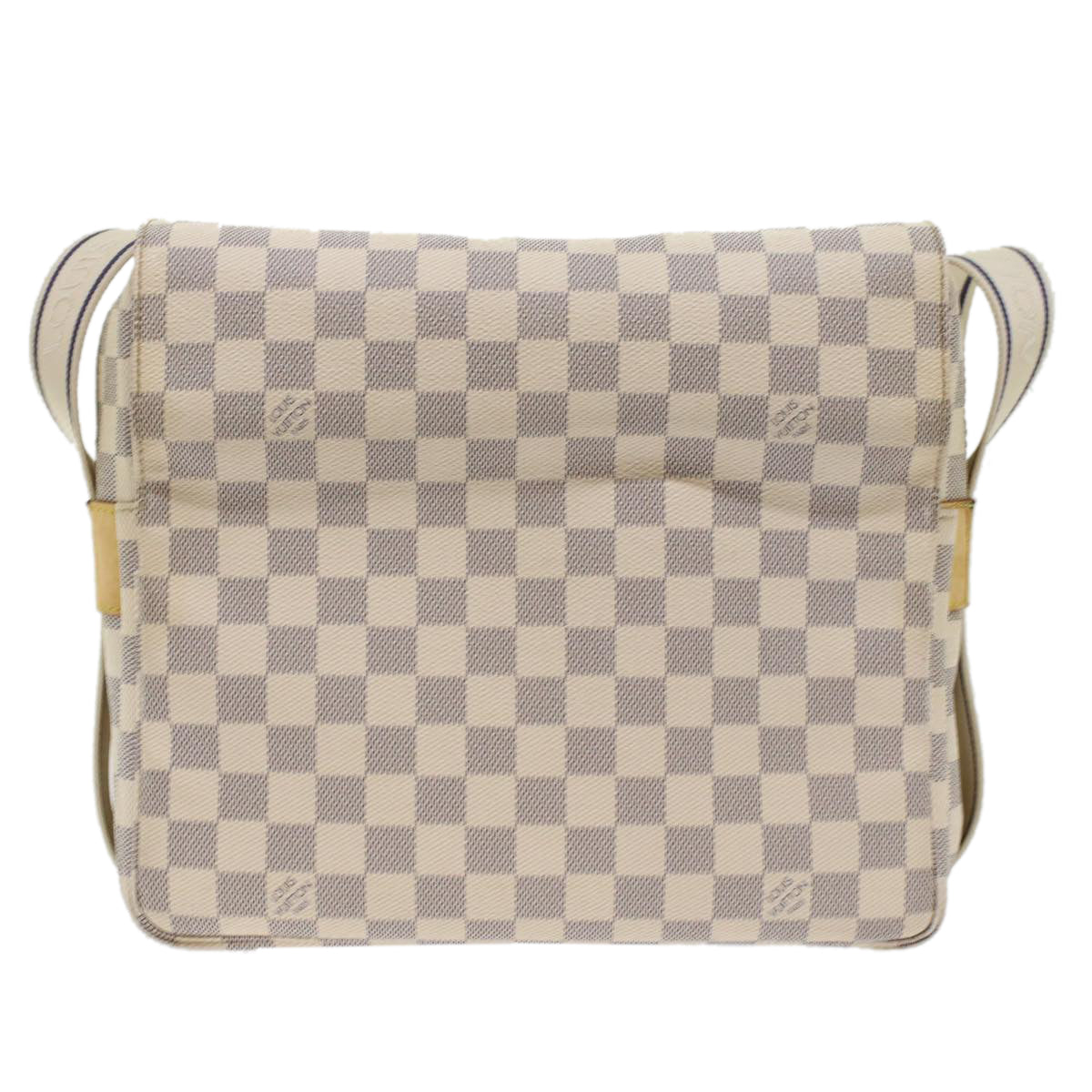 LOUIS VUITTON Damier Azur Naviglio Shoulder Bag N51189 LV Auth 45403