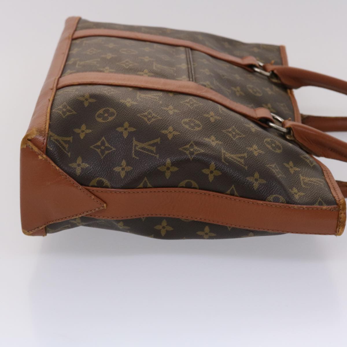LOUIS VUITTON Monogram Sac Weekend PM Hand Bag M42425 LV Auth 45465
