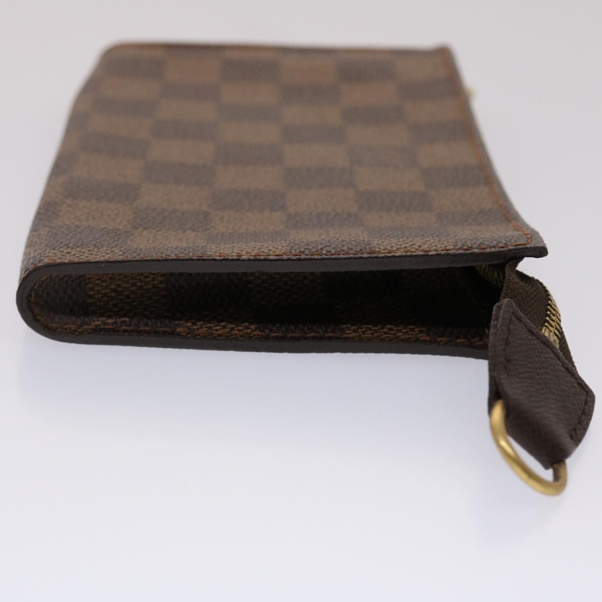 LOUIS VUITTON Damier Ebene Marais Pouch LV Auth 45487