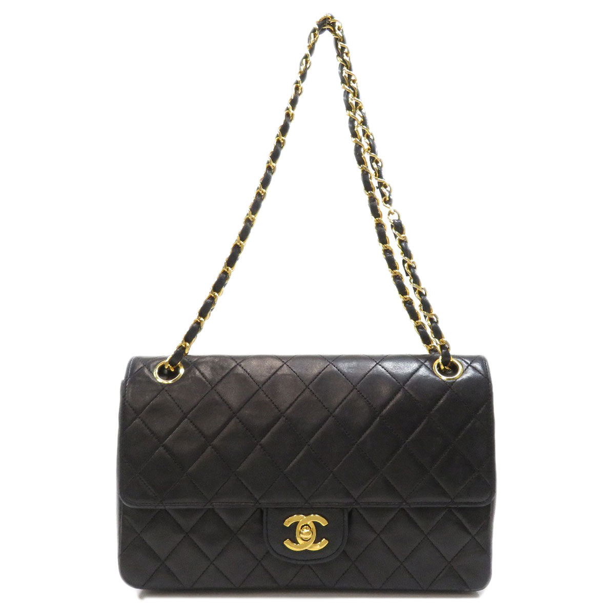 Chanel Chain Shoulder Matelasse Gold Hardware Shoulder Bag Calf