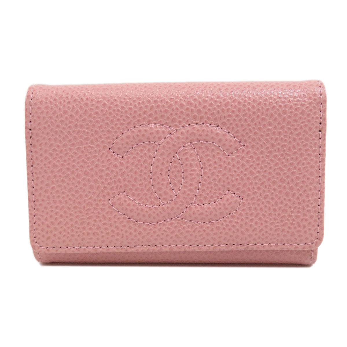 Chanel Cocomark Key Case Caviar Skin Pink