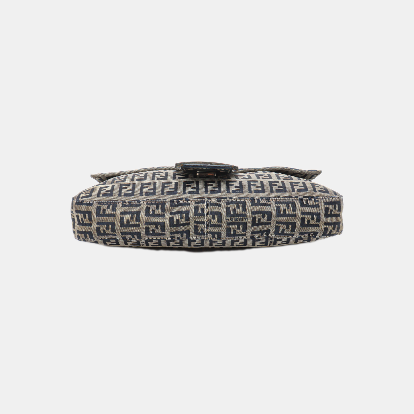 Fendi Baguette Navy Zucchino Print Monogram