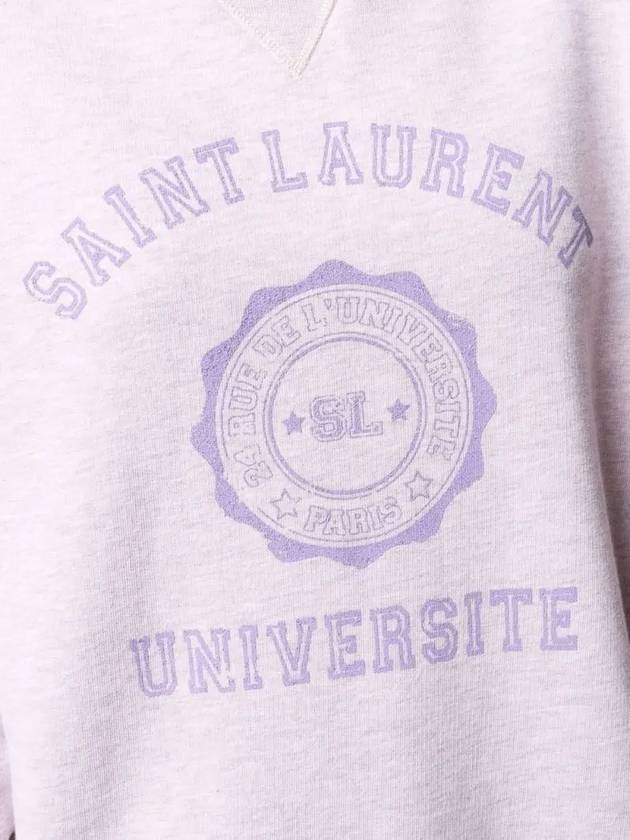 Luxury Saint Laurent Trending 2025 University Logo Sweatshirt Lilac