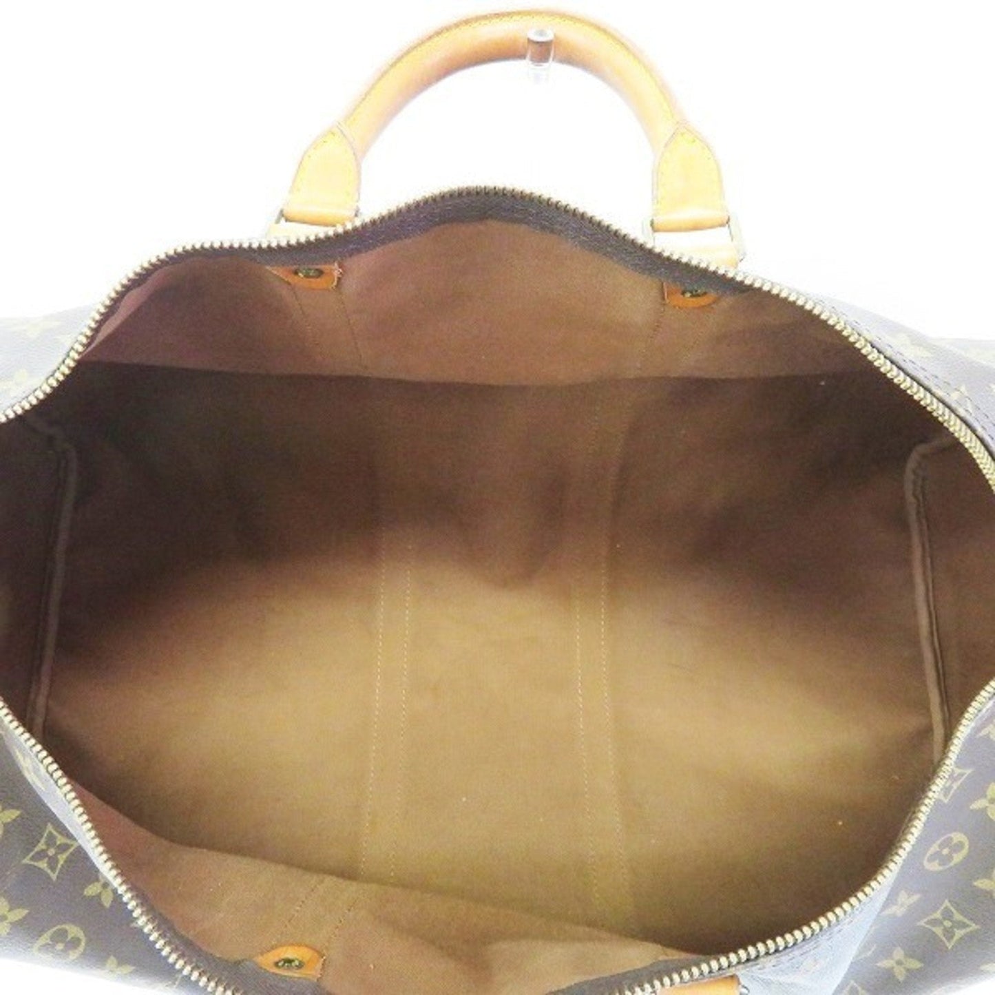 Louis Vuitton Brown Canvas Keepall 55 travel bag