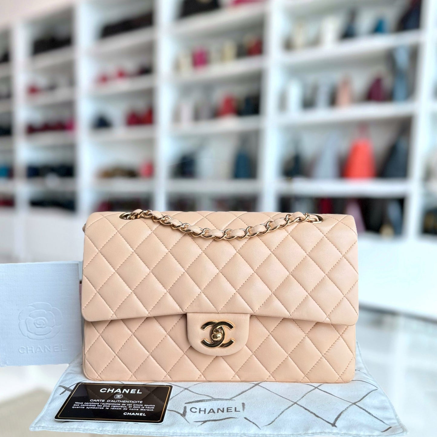 Chanel Classic Flap Medium Shoulder Bag - EworeBags
