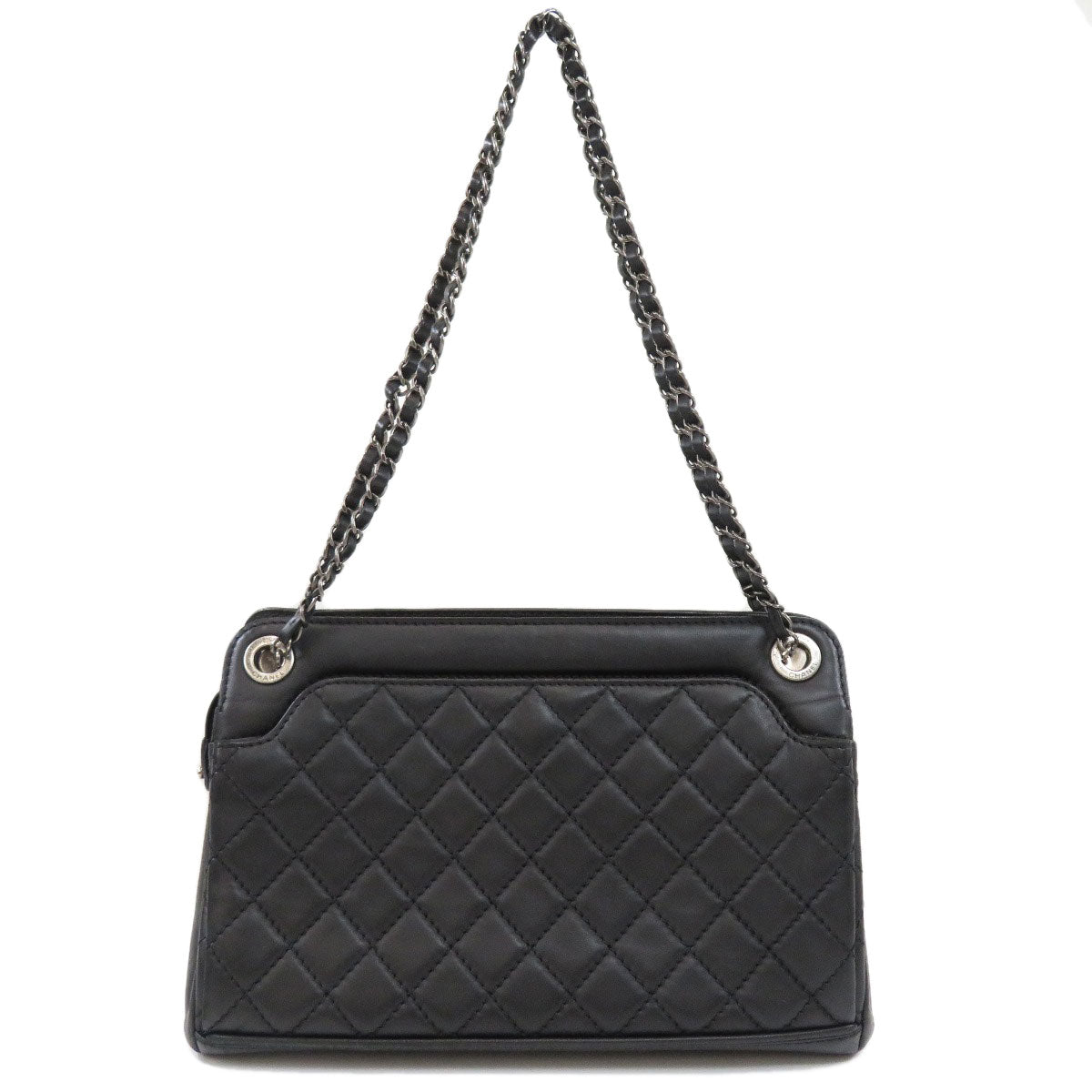 Chanel Chain Shoulder Bag Matelasse Silver Hardware Lambskin