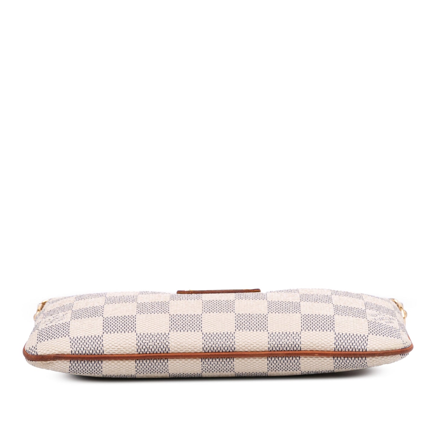 White Louis Vuitton Damier Azur Pochette Milla MM Handbag