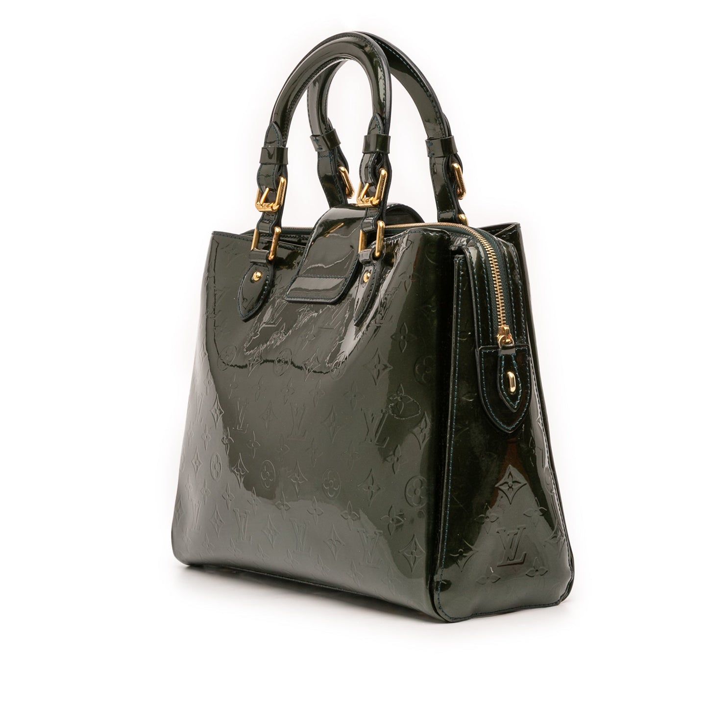 Green Louis Vuitton Monogram Vernis Melrose Avenue Handbag