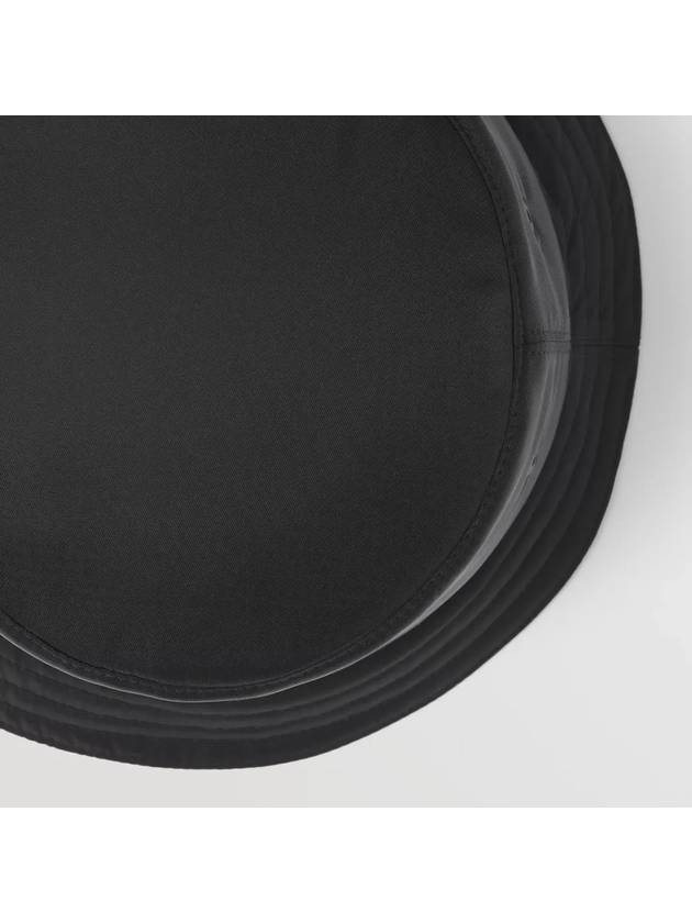 Luxury Burberry Horseferry Print Nylon Bucket Hat Black