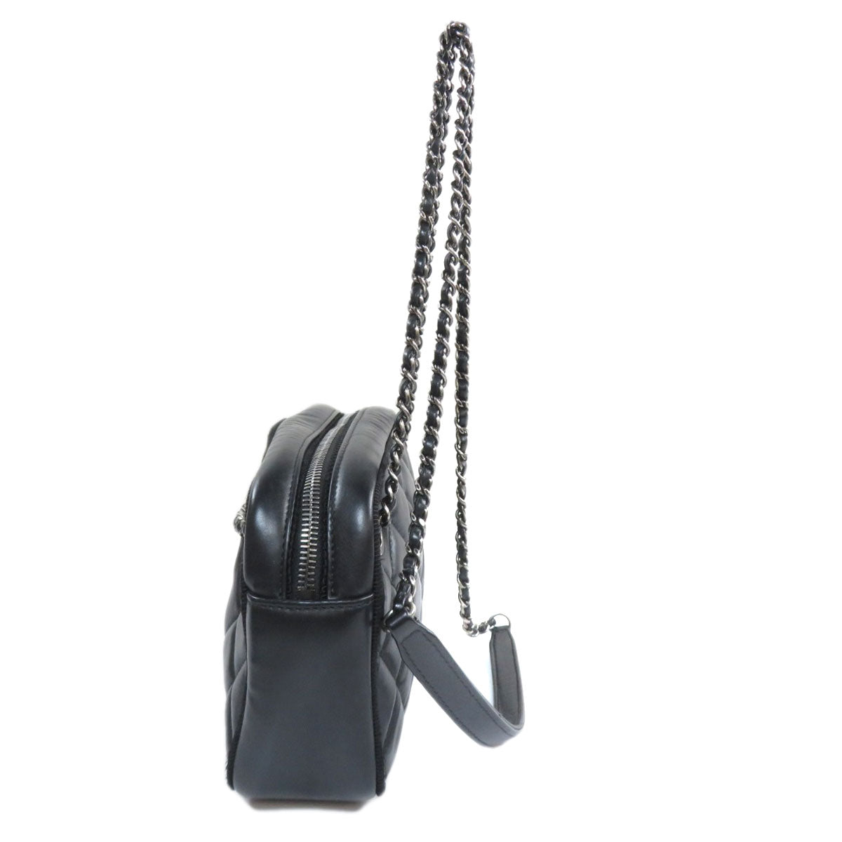 Chanel Chain Shoulder Bag Lambskin Black