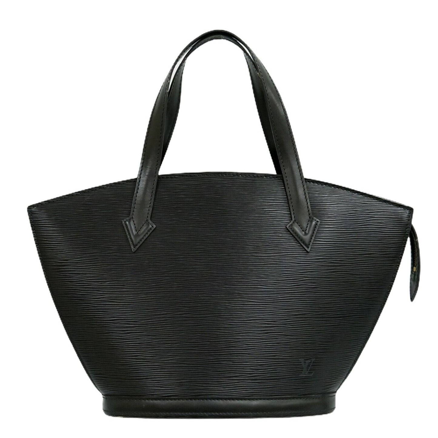 Louis Vuitton Black Leather Saint Jacques handbag bag