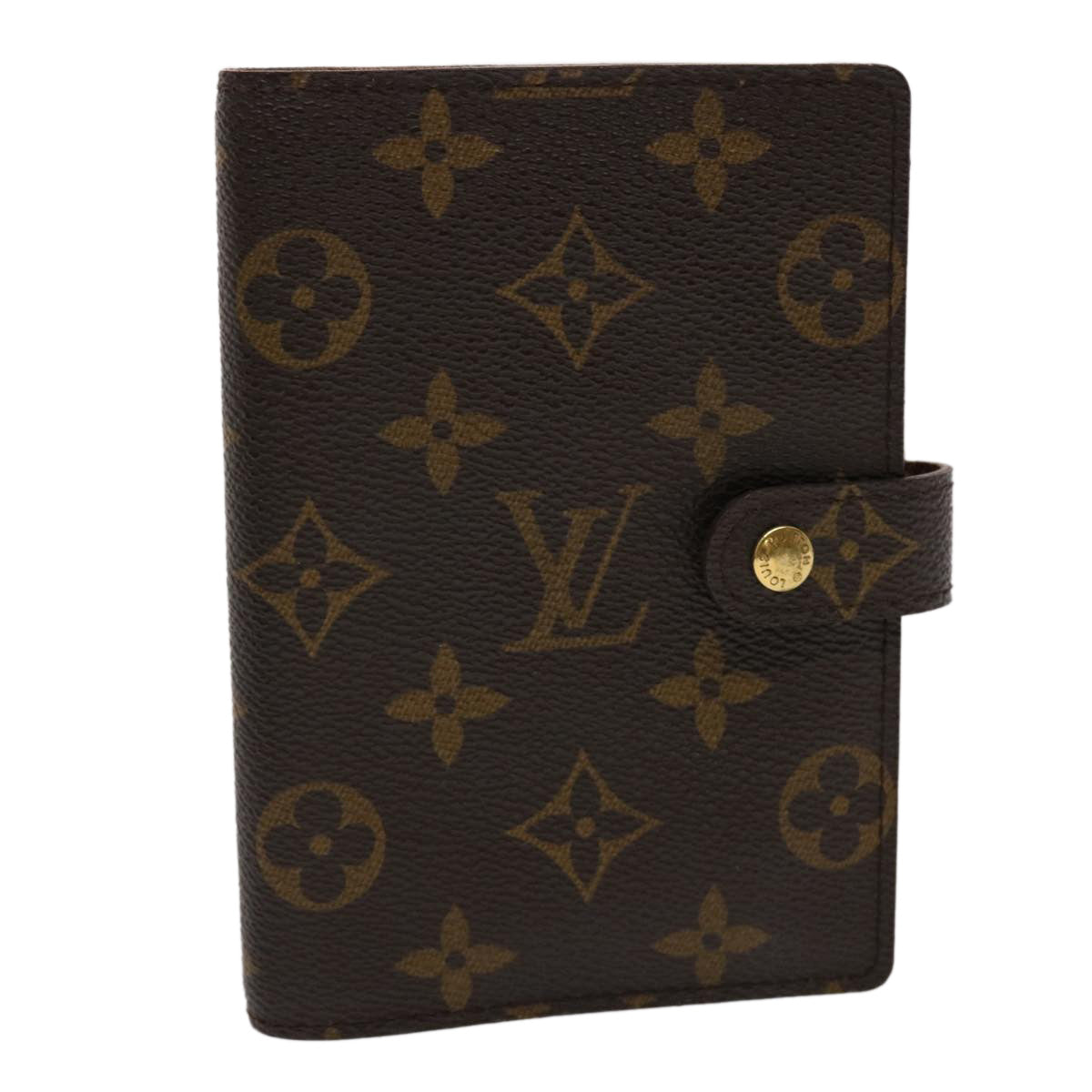 LOUIS VUITTON Monogram Agenda PM Day Planner Cover R20005 LV Auth 46198