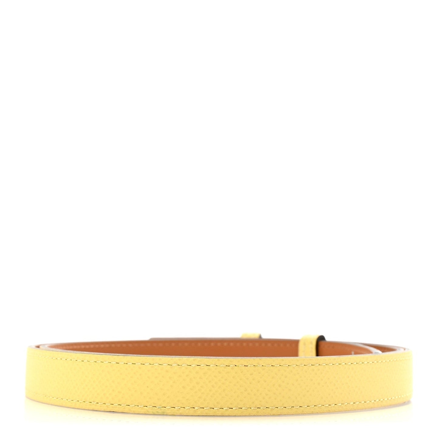 Hermes Epsom Kelly Belt Jaune Poussin